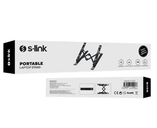S-link SL-AL10 Siyah Alüminyum Laptop Stand alternatif görünüm