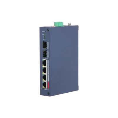 DAHUA 4port Poe 10/100 2xSFP Cloud Yönetilebilir Switch CHS4206-4ET-90 görseli 5