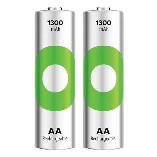 GP RECYKO 1300 MAH Nİ-MH 1.2 VOLT AA KALEM ŞARJLI PİL 2Lİ PAKET GP130AAHCE-2EB2 (GPRHC132E000)