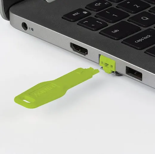 LINDY LIN-47893 RJ-45 Port Kilidi, Yeşil Renk RJ45 Port Blocker key, Green görseli 3
