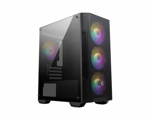MSI MAG FORGE M100A 4x12CM FAN PENCERELI mATX KASA