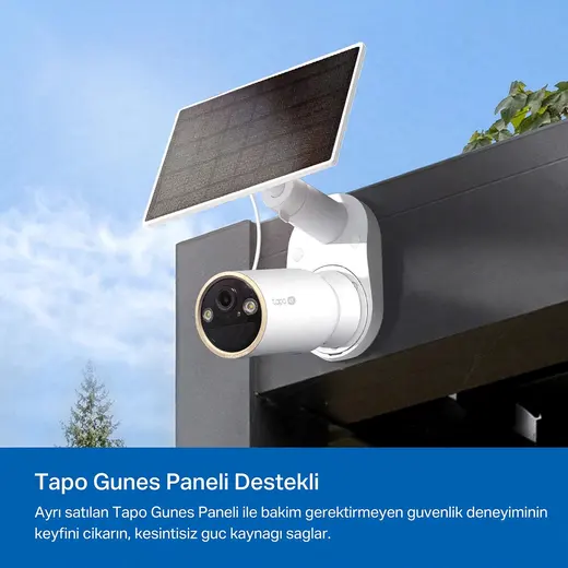 TP-LINK 8MP Bullet 3MM WIFI Kablosuz Pilli IP Kamera TAPO-C460 görseli 5