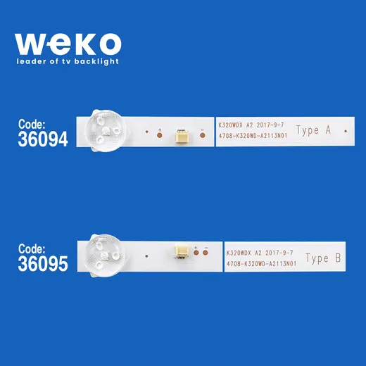 WKSET-5580 36094X1 36095X1 K320WDX A2 4708-K320WD-A2113N11 2 ADET LED BAR alternatif görünüm