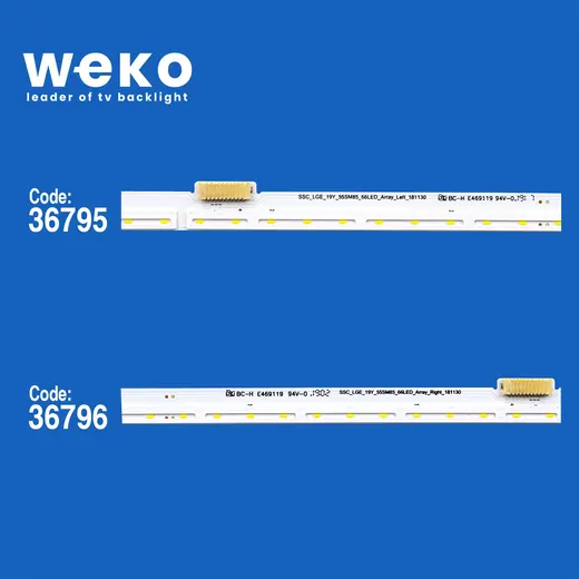 WKSET-5991 36795X1 36796X1 SSC_LGE_19Y_55SM85_66LED_ARRAY_LEFT/RIGHT 2 ADET LED BAR (66LED) alternatif görünüm
