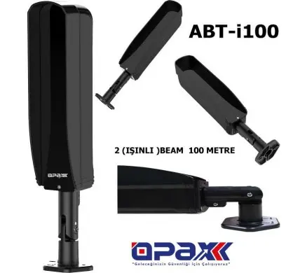 ABT-i100 2 IŞINLI AYAKLI KABLOLU 100 METRELİK HARİCİ TİP INFRARED BEAM DEDEKTÖRÜ / IŞIN BARİYERİ alternatif görünüm