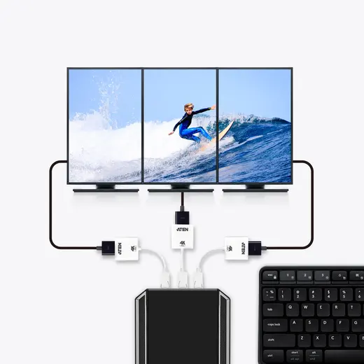 ATEN ATEN-VC986B True 4K DisplayPort to HDMI Active Adapter görseli 5