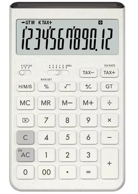 Casio JT-200T-WE 12 Hane Beyaz Masa Üstü Hesap Makinesi