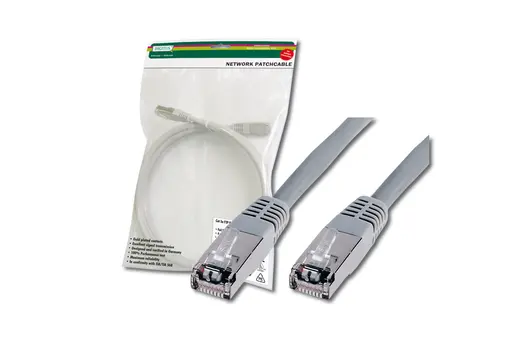 DIGITUS DK-1531-150 CAT 5e SF-UTP Patch Kablosu, 15 metre, AWG 26/7, gri renk