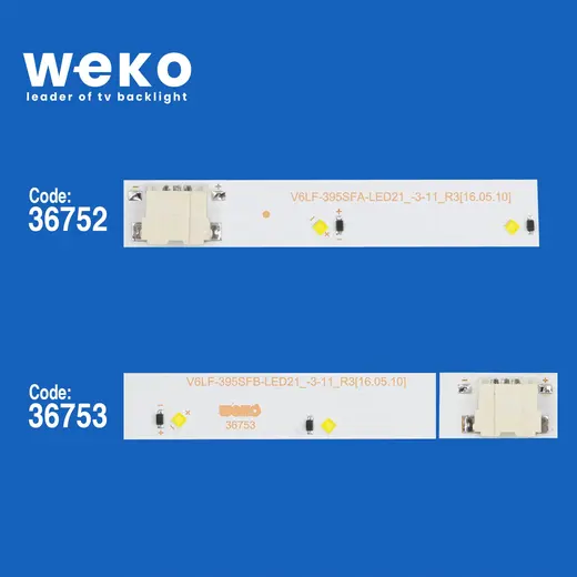 WKSET-5956 36752X1 36753X1 V6LF_395SFA/B 2 ADET LED BAR (21LED) alternatif görünüm