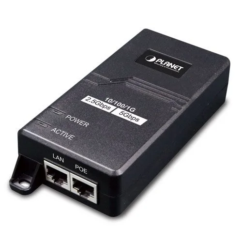 PLANET PL-POE-165 Tek Port Çoklu Gigabit 802.3at PoE+ Injector (30 Watt) Single-port Multigigabit 802.3at PoE+ Injector