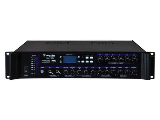 WESTA WM-2120U 120W 100V 6-bölgeli Mikser Amfi alternatif görünüm