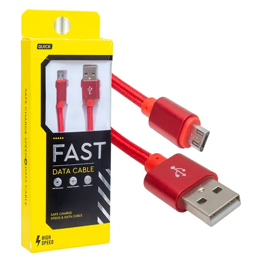 POWERMASTER METAL ÖRGÜLÜ MICRO USB ŞARJ VE DATA KABLOSU alternatif görünüm