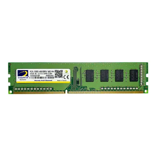 4 GB DDR3 1600MHz TWINMOS CL11 1.35 LOW VOLT. (MDD3L4GB1600D)