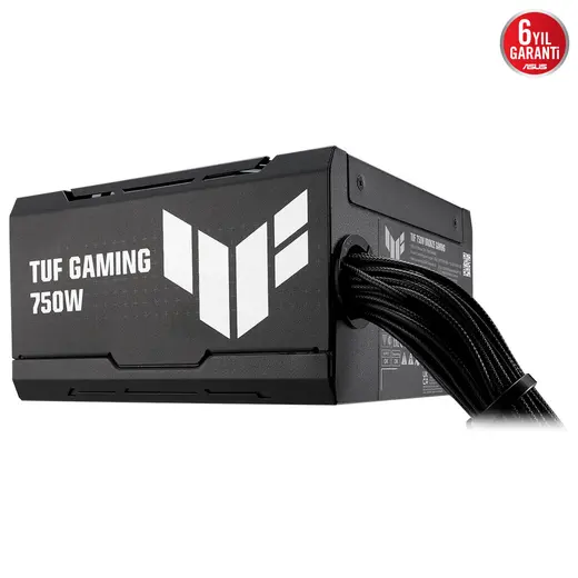 ASUS 750W 80+ BRONZE TUF GAMING-750B-P Power Supply görseli 5