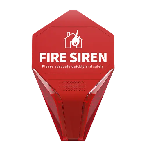 OPAX-WSRN-RED KABLOSUZ FLAŞÖRLÜ YANGIN ALARM SİRENİ (868MHZ) EN-54 Sertifikalı