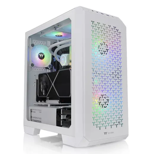 THERMALTAKE VIEW 300MX CA-1P6-00M6WN-00 2-20CM ARGB Fanlı Gaming Mid-Tower PC Kasası Beyaz görseli 4