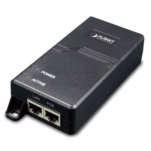 PLANET PL-POE-163 IEEE 802.3at Gigabit High Power over Ethernet Injector (10/100/1000Mbps, Mid-span, 30 Watt)