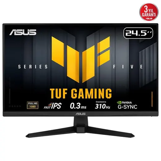 ASUS 24.5" FAST IPS TUF GAMING VG259QMR5A 0.3MS 310Hz HDMI-DP Gaming Monitör (1920 X 1080) görseli 6