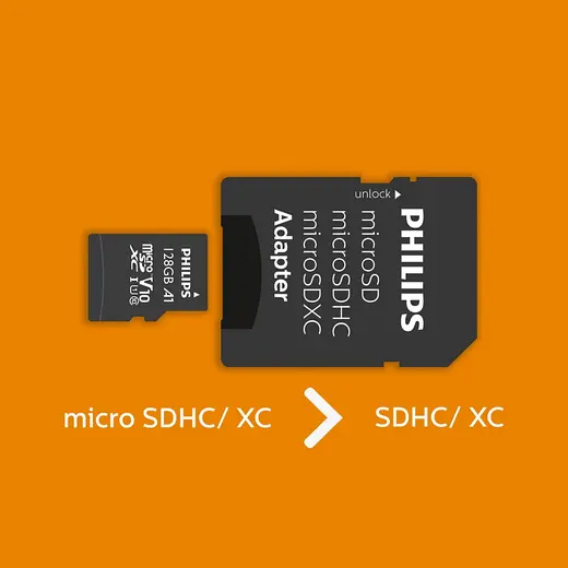 PHILIPS MicroSD 128GB FM12MP45B/00 Class10 Hafıza Kartı görseli 6