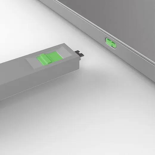 LINDY LIN-40426 USB C Port Blocker 4pcs + Key, Green görseli 4
