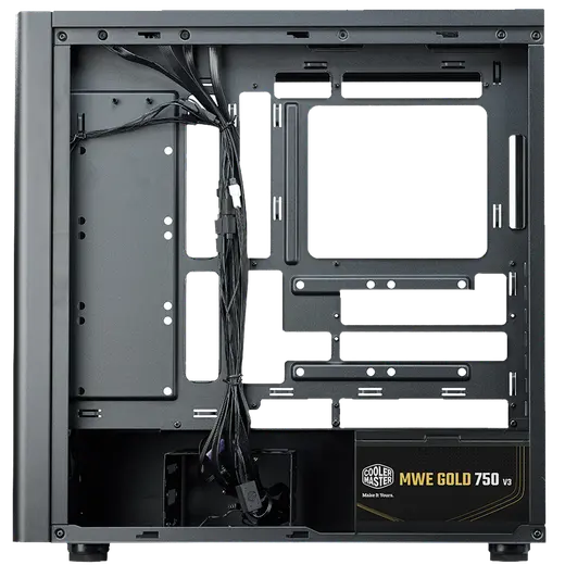COOLERMASTER 750w 80+ Gold Elite 502 TG E502-KGNN75-S00 Gaming Mid-Tower PC Kasası görseli 3