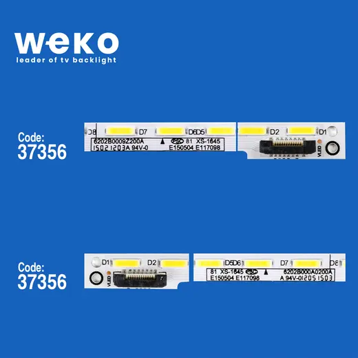 WKSET-6688 37356X1 37357X1 6202B000A0300A V580DJ2-KS5 2 ADET LED BAR (56LED) alternatif görünüm