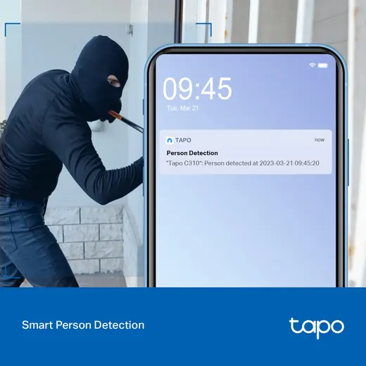 TP-LINK 3MP Bullet 3.9MM Wıfı Kablosuz IP Kamera Tapo C310 görseli 5
