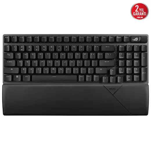 ASUS ROG Strix Scope II 96 Wireless NX Snow White - 96% RGB Mekanik Gaming Klavye - Tri-Mode 2.4GHz/BT/USB alternatif görünüm