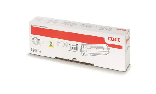 OKI MC853 / MC873 Sarı Orijinal Toner Kartuşu (7.300 Sayfa) - 45862837 görseli 3
