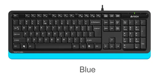 A4 Tech Fk10 Q Usb Fsytyler Mavi Tr Fn-Multimedya Klavye alternatif görünüm