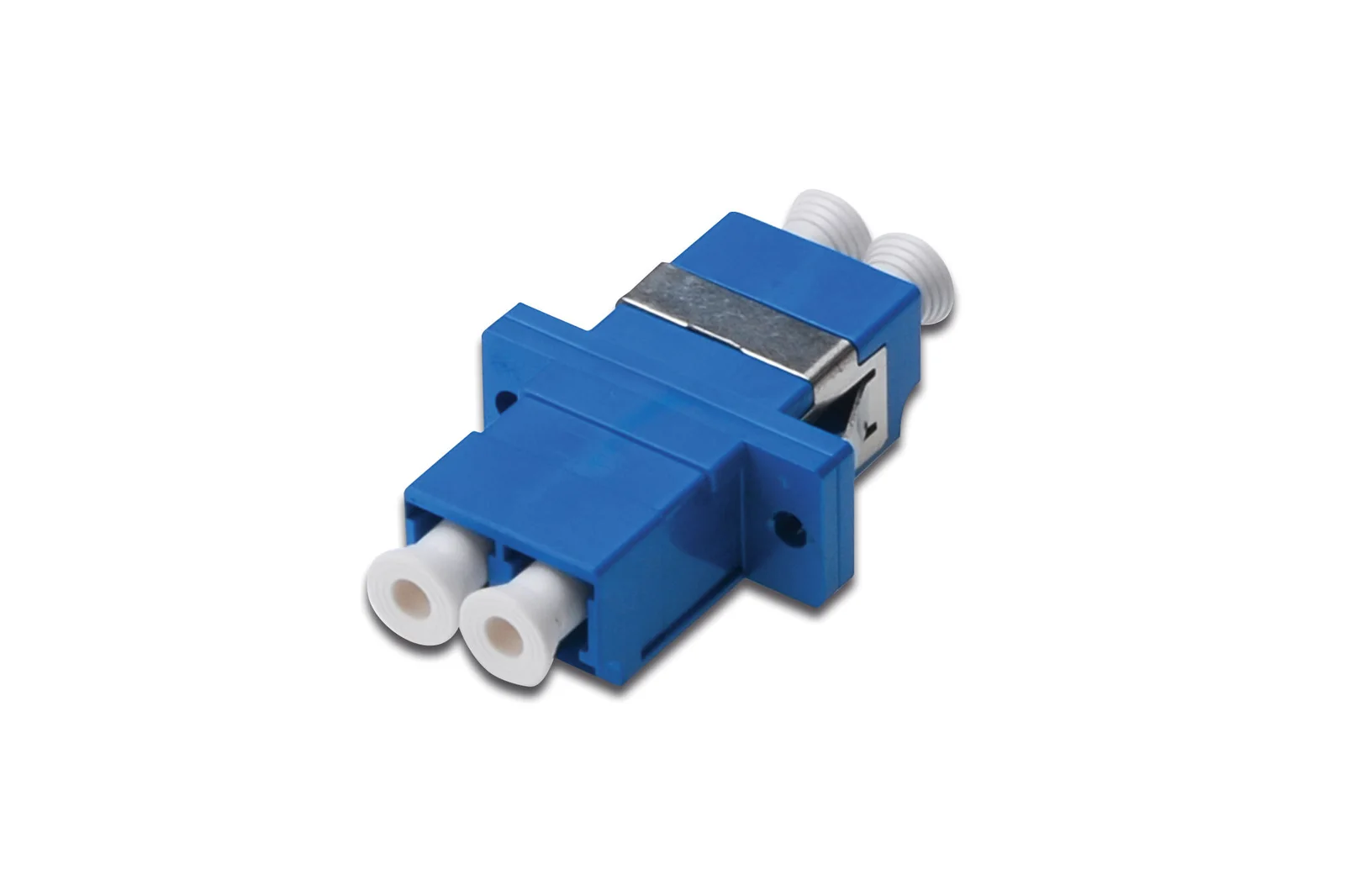 DIGITUS DN-96007-1 LC / LC Duplex Coupler, Mavi renk, seramik sleeve, plastik gövde, singlemode
