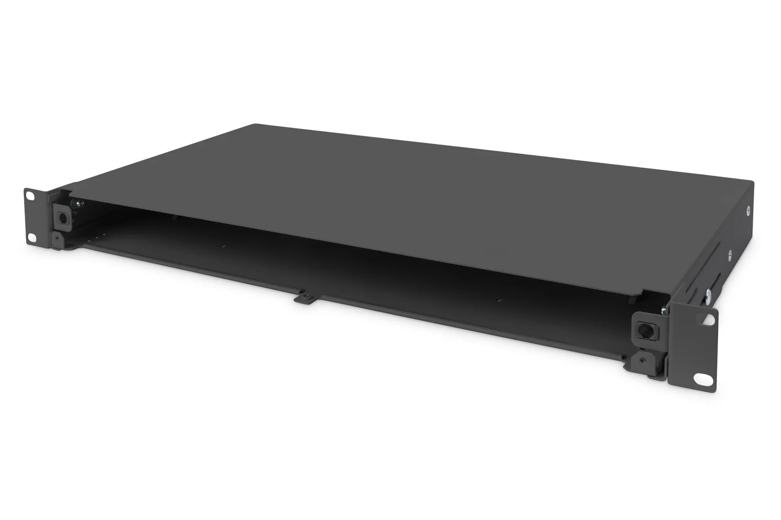 DIGITUS DN-96200-BL-QL Fiber Optik Ek Kutusu, genişletilebilir, hızlı kilit mekanizmalı, ön panel olmadan boş
