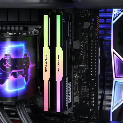 DarkFlash 8GB 3600MHz RGB DDR4 Ram görseli 4