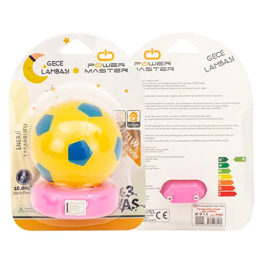 POWERMASTER PM-4451 SARI/LACİVERT TOP GECE LAMBASI görseli 3