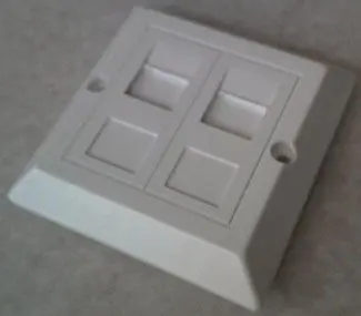 DIGITUS AT-AG 303-WH-A-DS 80x80 Priz Çerçevesi (Face Plate) 2'li