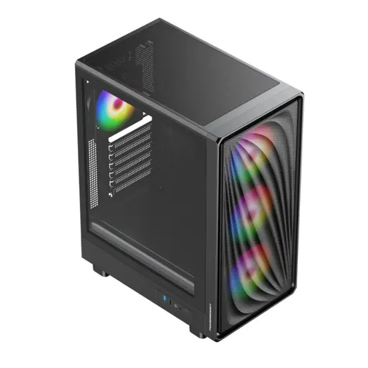 POWERBOOST 650W 80+ BRONZE PBA5065B-650W Gaming Mid-Tower PC Kasası alternatif görünüm