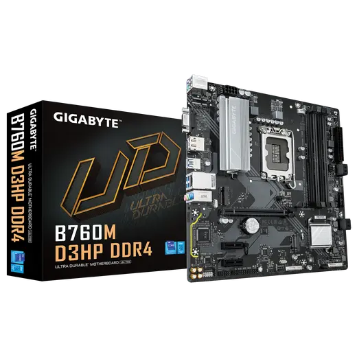 GIGABYTE B760M-D3HP-DDR4 1700P DDR4 SES GLAN DP/HDMI/VGA SATA3 USB3.2 mATX