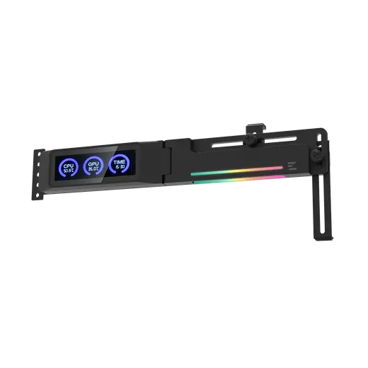 ZALMAN ZM-VS3 DS Black LCD Dijital Göstergeli 5 V ARGB USB 9 Pin Ayarlanabilir Ekran Kartı Destek Aparatı görseli 5