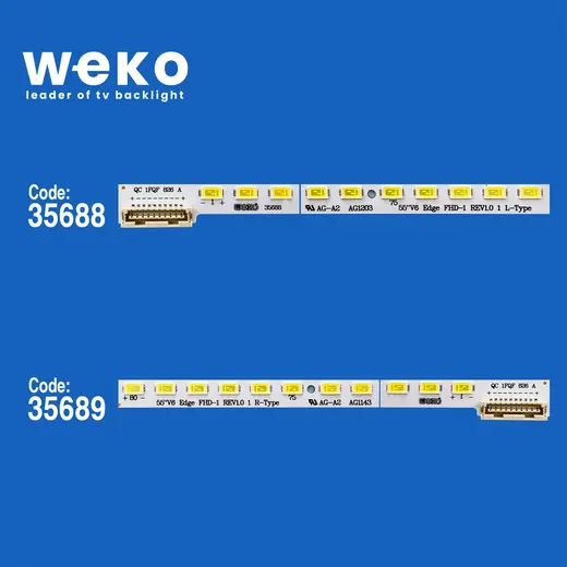 WKSET-5345 35688X1 35689X1 55 V6 EDGE FHD-1 REV1.0 2 ADET LED BAR (80LED) alternatif görünüm
