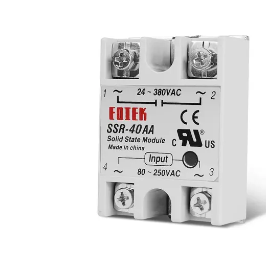SSR TEK FAZLI SOLİD STATE RÖLE 80-250VAC 40A ANAHTAR KONTAKTÖR görseli 4