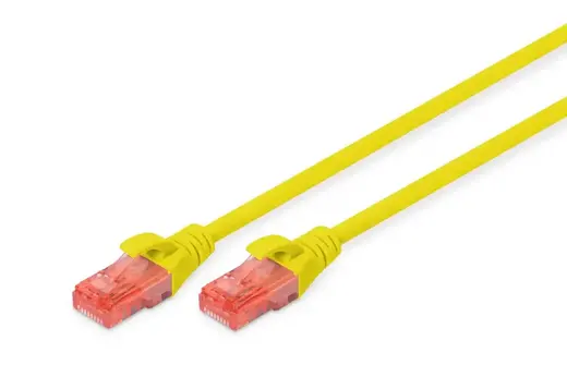 DIGITUS 1metre CAT6 Utp DK-1617-010/Y Sarı Patch Kablo (10'lu Paket) görseli 3