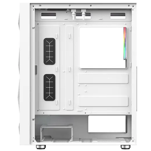 POWERBOOST PB-P3509BW 4-ARGB Fanlı Gaming Mid-Tower PC Kasası Beyaz görseli 2