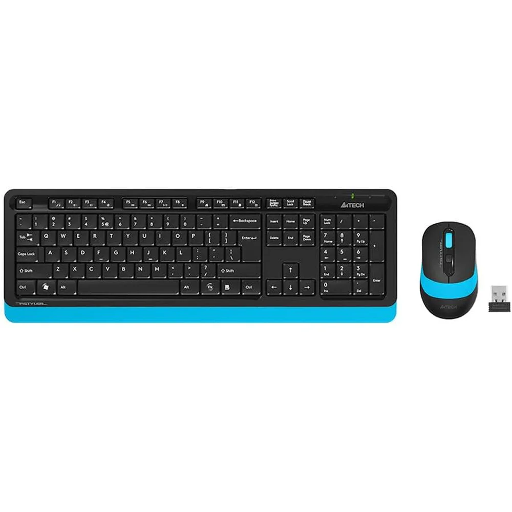 A4 Tech FG1010 Q Kablosuz MM Klavye Mouse Mavi