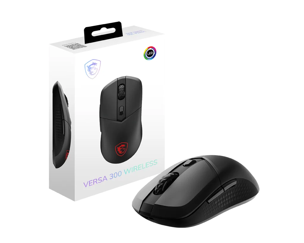 MSI GG Versa 300 Wireless Yüksek Hassasiyetli Kablosuz Siyah Oyuncu Mouse