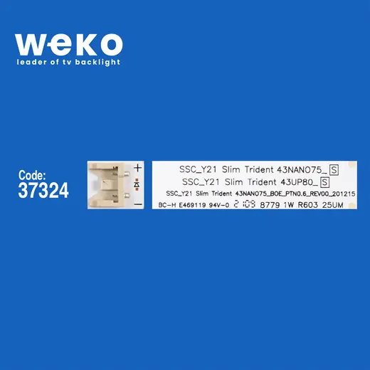WKSET-6655 37324X3 SSC_Y21 SLIM TRIDENT 43NANO75_S 3 ADET LED BAR alternatif görünüm