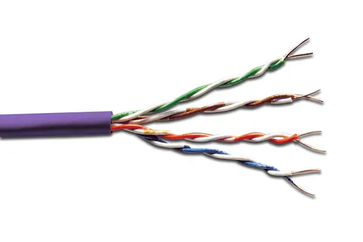 DIGITUS DK-1613-VH-5 Category 6 (Cat. 6) U-UTP Data Kablosu 500 metrelik rulo LSOH AWG23 Mor renk