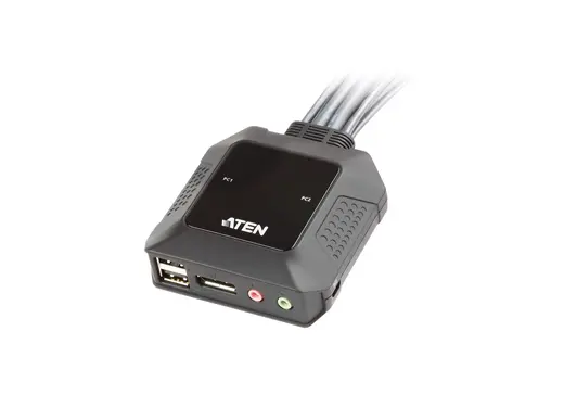 ATEN ATEN-CS22DP 2 PORT USB DISPLAYPORT CABLE KVM SWITCH görseli 3