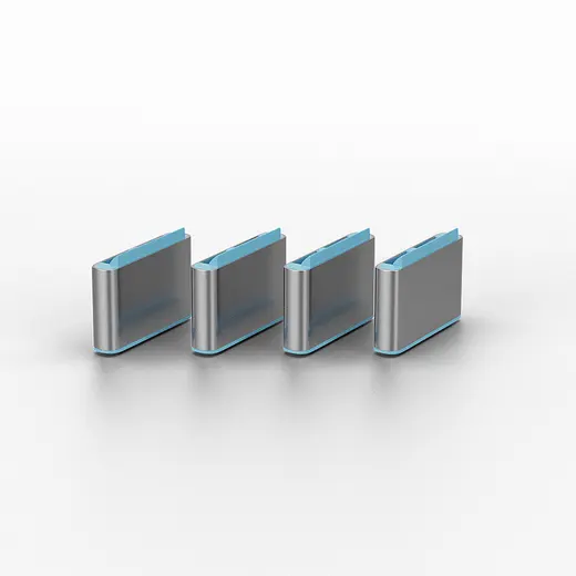 LINDY LIN-40466 USB Type C Port Blockers (Without Key) - Pack of 10, Blue alternatif görünüm