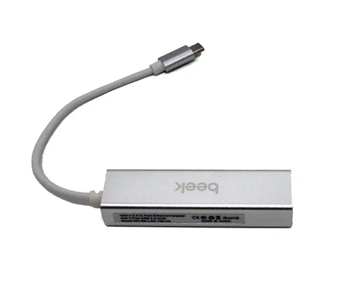 BEEK BA-USB-HB3C-3A1GT 3 Port USB 3.0 Tip C Hub, 1 x 10/100/1000 RJ45 Dişi Yuva, 3 x USB A Dişi port alternatif görünüm