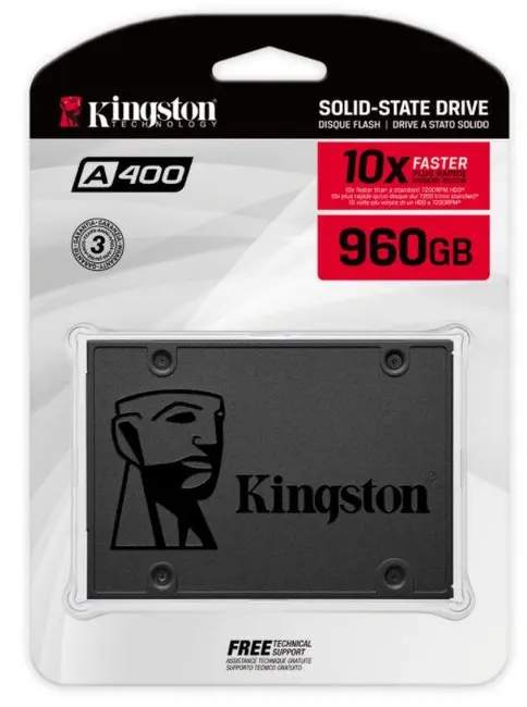 960 GB KINGSTON A400 SATA3 2.5 500/450MBS SA400S37/960G görseli 2